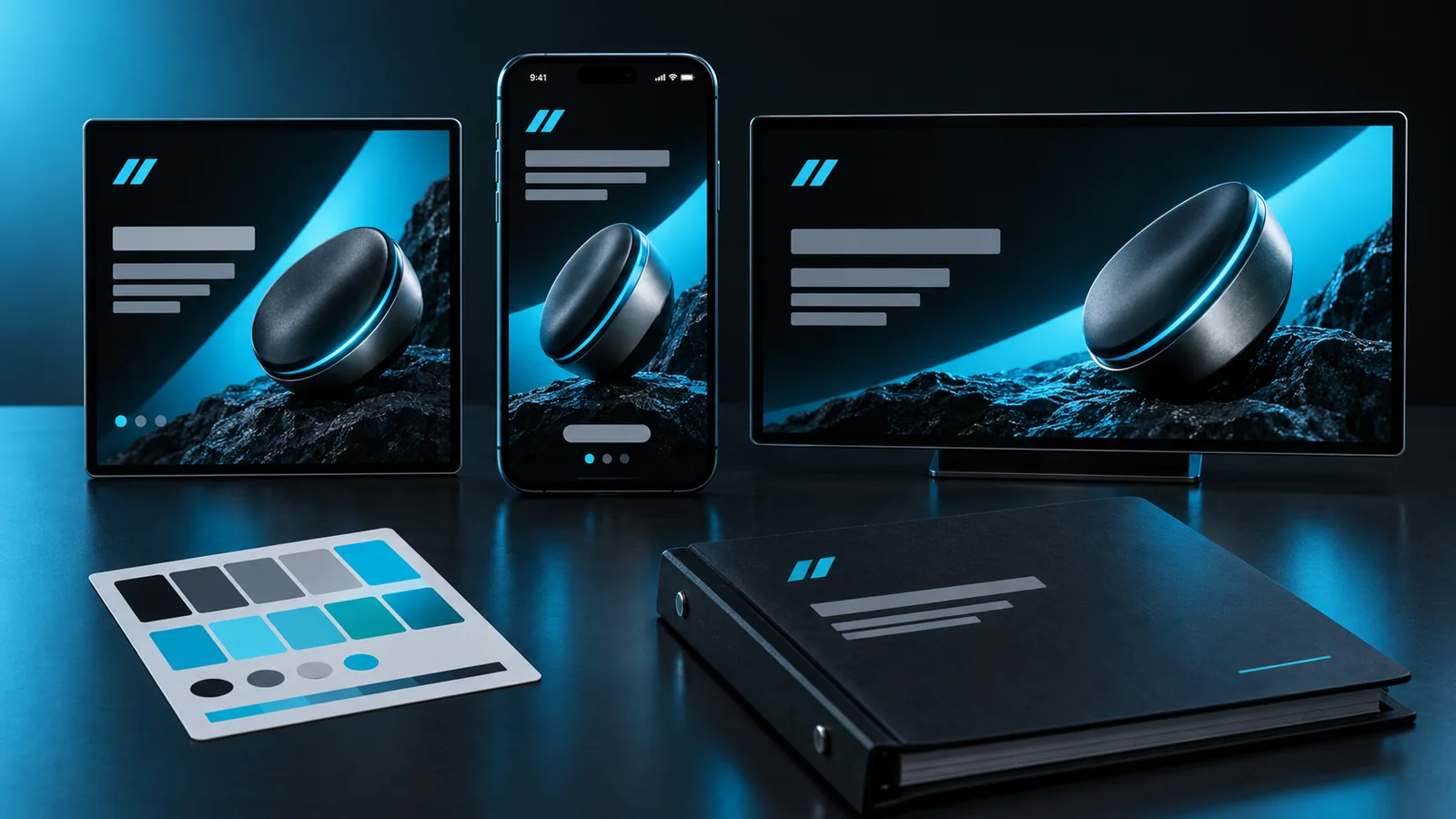 Ad creatives generated in the brand kit